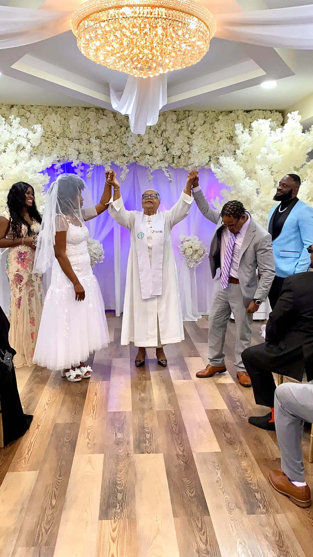 Couple pronounced married