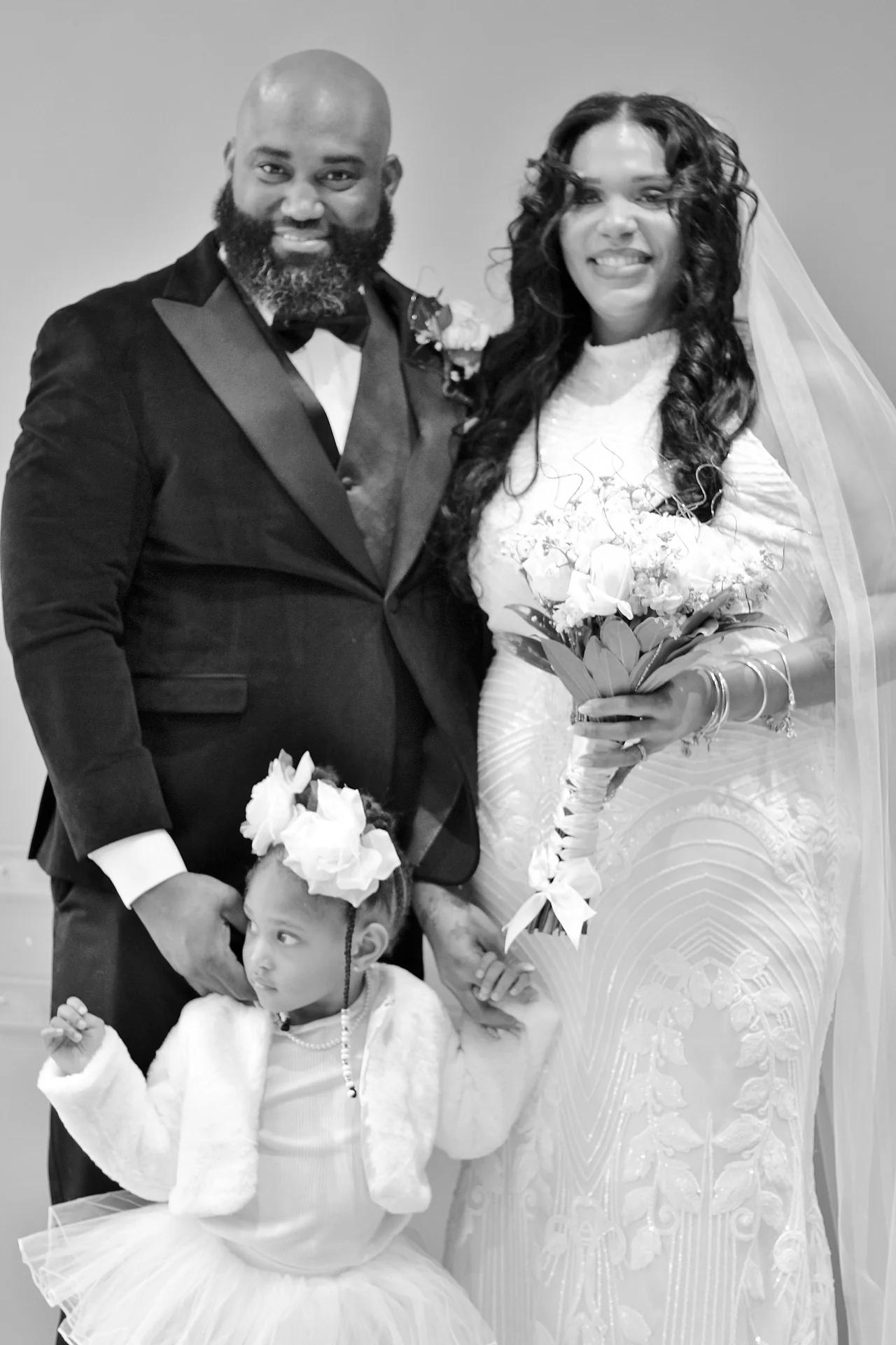 Family portrait with the newlyweds